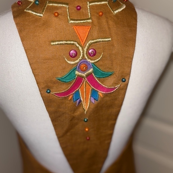 NEW W/ TAGS VINTAGE Deborah Laws Embroidered Beaded Dress size 8 - STUNNING! - Picture 5 of 10